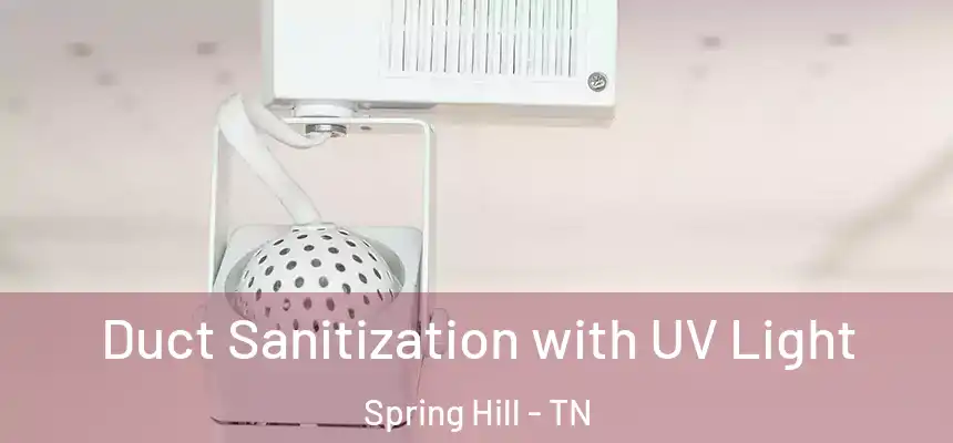  Duct Sanitization with UV Light Spring Hill - TN